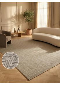Teppich OTTO HOME "Nollan, In- und Outdoor geeignet, Balkon, Camping", beige, B:77cm H:8mm L:150cm, Kunstfaser, Teppiche, Teppich, Wetterfest & UV-best&auml;ndig, Sisal-Optik, Esszimmer, Wohnzimmer