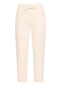 Leinenhose Cartoon "Leinenhose unifarben", Damen, Gr. 38, EURO, wei&szlig; (oat milk), Obermaterial: 55% Leinen LI. 45% Viskose CV., Hosen Leinenhose