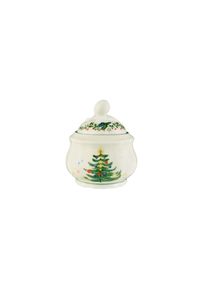 Zuckerstreuer Seltmann Weiden "Zuckerdose Marieluise Weihnachten 210 ml wei&szlig;-gr&uuml;n", bunt (wei&szlig;, gr&uuml;n), B:8,9cm H:10,3cm T:8,9cm &Oslash;:8,9cm, Zuckerstreuer, Zuckerstreuer, Sp&uuml;lmaschinengeeignet, Mikrowellengeeignet, Ofenfest, Salamandergeeignet, K&uuml;hlschrankgeeignet, Gefrierschrankgeeignet