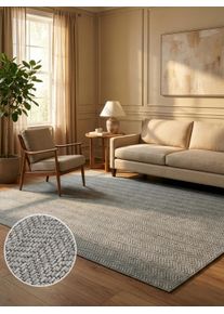 Teppich OTTO HOME "Nollan, In- und Outdoor geeignet, Balkon, Camping", grau, B:195cm H:8mm L:300cm, Kunstfaser, Teppiche, Teppich, Wetterfest & UV-best&auml;ndig, Sisal-Optik, Esszimmer, Wohnzimmer