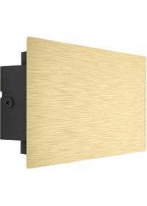 Eglo Wandleuchte "Talamello Wandlampe, Wandspot, Metall, indirekte Beleuchtung, Lampe", goldfarben, 1, H: 10cm, 1 Stk., Leuchten, Wand-/Deckenleuchte - L20 x H10 x AL4 cm - gold geb&uuml;rstet - 6W inkl., Wandleuchte