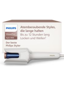 Haarstyler Philips "WavePro Styler Series 9000 BHB968/00", wei&szlig;, Lockenst&auml;be, DamenB:12,9cm H:37,5cm T:10,8cm, Haarstyler, mit 5 verschiedenen Styles, Ionisierungsfunktion, inkl. Reinigungsset, B:12,9cm H:37,5cm T:10,8cm