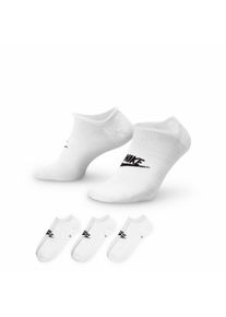 Sportsocken Nike "U NK NSW EVERYDAY ESSENTIAL NS", Damen, Gr. L (42/45), wei&szlig; (wei&szlig;, schwarz), Obermaterial: 98% Polyester, 2% Elasthan, Socken Sportsocken, f&uuml;r sportliche Aktivit&auml;ten, weiches Material, leichtes Design