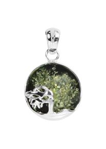 Kettenanh&auml;nger OSTSEE-SCHMUCK "OSTSEE-SCHMUCK Anh&auml;nger Windfl&uuml;chter 16 mm", wei&szlig; (wei&szlig;, neutral), Schmuckanh&auml;nger, Damen, 25 x 16mm, Silber 925 (Sterlingsilber), 2 g, Kettenanh&auml;nger