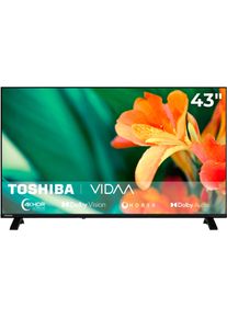 Toshiba LED-Fernseher "43UV1563DDW", Energieeffizienz: D, schwarz, 43 &Prime;, Fernseher, LED-Fernseher