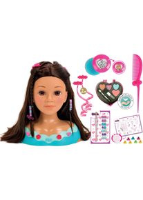 Frisier- & Schminkkopf klein "Princess Coralie, Mia", bunt, Frisierk&ouml;pfe, KinderH:27cm, Kunststoff, Frisier- & Schminkkopf, H:27cm