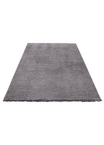 Teppich OTTO HOME "Desner, Hochflor Teppiche" Gr. 7, grau, B:240cm H:35mm L:320cm, Kunstfaser, Teppiche, Teppich, Mikrofaser, weich, flauschig, Wohnzimmer, Schlafzimmer, Kinderzimmer