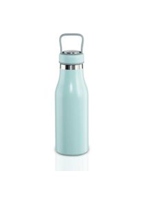 Isolierflasche Xavax "Trinkflasche 500 ml (doppelwandige Isolierflasche hei&szlig; 9 h, kalt 7 h)", Kinder, Gr. 500ml, blau (pastellblau), Edelstahl, Trinkflaschen Isolierflasche
