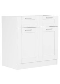 Unterschrank Vcm "K&uuml;chenschrank 80 cm Unterschrank Schublade Colura", wei&szlig;, B:60cm T:46cm, Obermaterial: 100% Holz Wood., Schr&auml;nke, Unterschrank