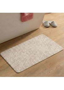Badematte Gino Falcone "Aquata GF-171", rosa (beige), H:5mm, Kunstfaser, Badematten, Badematte, bedruckt, Leopardenmuster