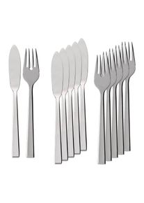 Villeroy & Boch Fischbesteck VILLEROY & BOCH "Fischbesteck Victor 6er Set silber", silber, 12, Essbesteck-Sets, Fischbesteck, Sp&uuml;lmaschinenfest