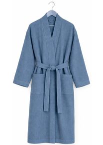 Bademantel Egeria "LIVA" Gr. S, mount, L:110cm, Baumwolle, Hausm&auml;ntel, Bademantel, Kimono, Waffelpiqu&eacute;
