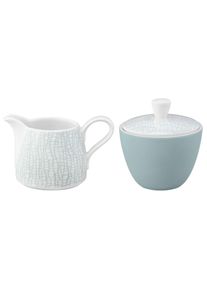 Milch- und Zuckerset Seltmann Weiden "Milch- und Zucker-Set Life Fashion je 260 ml", blau (gr&uuml;n chic), 2, Porzellan, Geschirr-Sets, Milch- und Zuckerset, Sp&uuml;lmaschinengeeignet, Mikrowellenfest, Ofenfest