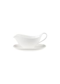 Villeroy & Boch Sauciere VILLEROY & BOCH "Sauciere mit Untertasse Anmut wei&szlig;", wei&szlig;, B:2cm H:2cm L:2cm T:2cm, Sch&uuml;sseln, Sauciere, Sp&uuml;lmaschinenfest, Mikrowellensicher