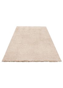 Teppich OTTO HOME "Desner, Hochflor Teppiche" Gr. 7, beige, B:240cm H:35mm L:320cm, Kunstfaser, Teppiche, Teppich, Mikrofaser, weich, flauschig, Wohnzimmer, Schlafzimmer, Kinderzimmer