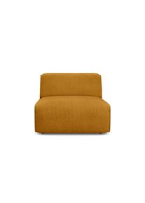 Sessel OTTO HOME "Merid Sofa-Mittel-Element, Breite: 84 cm", gelb (curry), B:84cm H:70cm T:97cm, Struktur fein (100% Polyester);Samtoptik (100% Polyester);Samtcord (92% Polyester, 8% Polyamid), Sessel, Sessel, als Modul oder separat verwendbar, f&uuml;r individuelle Zusammenstellung
