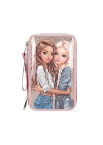 Buntstift Depesche "3-Fach Federtasche DOTS TOPModel 7,5 x 13 x 20 cm rosa", Kinder, rosa, Kunststoff, Stifte Buntstift