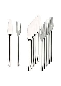 Villeroy & Boch Fischbesteck VILLEROY & BOCH "Fischbesteck Victor 6er Set silber", silber, 12, Essbesteck-Sets, Fischbesteck, Sp&uuml;lmaschinenfest