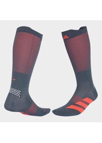 Funktionssocken adidas Performance "RUNNING ADIZERO WADENLANGE", Damen, Gr. XL, onix, solar turbo, Obermaterial: 100% Polyamid, Socken Funktionssocken