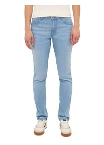 Slim-fit-Jeans Mustang "Damen Style Rebecca Slim", Damen, Gr. 34, L&auml;nge 36, 402 mittelblau, Denim/Jeans, 84% Baumwolle, 14% Polyester, 2% Elasthan, unifarben, slim fit, Jeans Slim-fit-Jeans