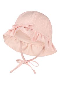 Sonnenhut Sterntaler "Hut kleine Herzen", Kinder, Gr. 43, rosa (zartrosa), Obermaterial: 52% Viskose CV. 48% Baumwolle CO., H&uuml;te Sonnenhut