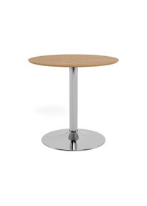 Bartisch ACTONA GROUP "Ibiza, Bistrotisch", , chrom, natur, chrom, natur, B:80cm H:74cm T:80cm, Tische, Bartisch, Tisch,Eiche,Chrom Stahl,80x74cm