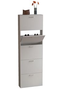Schuhschrank Vcm "Holz Schuhregal Schuhschrank Schuhkipper Sulos XL", wei&szlig;, B:59cm T:17cm, Obermaterial: 100% Holz Wood., Schr&auml;nke, Schuhschrank