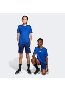 Trainingsanzug adidas Sportswear "TRAIN ESSENTIALS 3-STREIFEN KIDS -SET", Damen, Gr. 164, wei&szlig; (royal blau, wei&szlig;), Obermaterial: 100% Polyester, Sportanz&uuml;ge Trainingsanzug