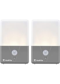 Varta Taschenlampe "Motion Sensor Night Light 2er-Pack", grau (grau, wei&szlig;), L:6,3cm, Mobilleuchten, Taschenlampe