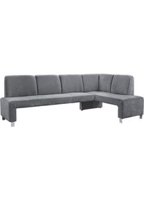 Eckbank exxpo - SOFA FASHION "Intenso, viele Bezugsstoffe Cord, Struktur 243/158 cm (B/T)", antrazith, B:243cm H:92cm T:158cm, Zusammensetzung: Polyester 100%, Sitzb&auml;nke, Eckbank, hohe Bodenfreiheit, frei im Raum stellbar, hoher Sitzkomfort