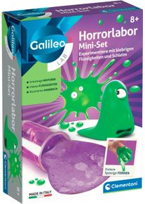 Experimentierkasten Clementoni "Galileo, Horrorlabor Mini-Set", bunt (wei&szlig;, neutral), Experimentierk&auml;sten, Kinder, Experimentierkasten, Made in Europe
