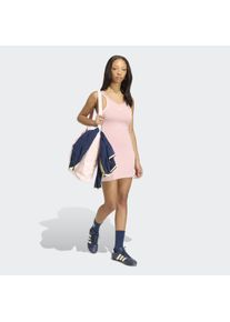 Shirtkleid adidas originals "DRESS", Damen, Gr. L, N-Gr, wonder mauve, Obermaterial: 88% Polyester, 12% Elasthan, Kleider Shirtkleid