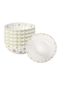 Villeroy & Boch Schale VILLEROY & BOCH "M&uuml;slischalen Easter Delight &oslash; 17,5 cm 6er Set gr&uuml;n", gr&uuml;n, B:17,5cm H:7,3cm L:17,5cm T:17,5cm &Oslash;:17,5cm, Sch&uuml;sseln, Schale, handw&auml;sche empfohlen