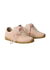 Sneaker Calvin Klein "LOW PROFILE RUN MG SUE DB LACES", Damen, Gr. 41, ros&eacute;, Leder, Lederimitat, Textil, unifarben, Schuhe Sneaker, Trendy-Schn&uuml;rschuh, Freizeitschuh mit zwei Schn&uuml;rsenkelarten