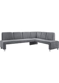 Eckbank exxpo - SOFA FASHION "Intenso, modern, 263/198 cm (B/T)", antrazith, B:263cm H:92cm T:198cm, Zusammensetzung: PES 95%, NY 5%, Sitzb&auml;nke, Eckbank, hohe Bodenfreiheit, frei im Raum stellbar, hoher Sitzkomfort