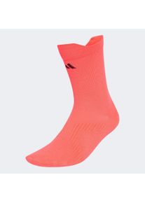 Funktionssocken adidas Performance "RUN MSG CREW", Damen, Gr. XL, solar turbo, schwarz, Obermaterial: 100% Polyamid, Socken Funktionssocken