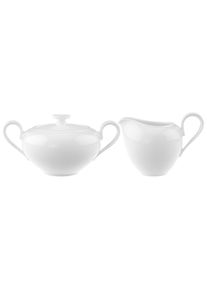 Villeroy & Boch Milch- und Zuckerset VILLEROY & BOCH "Milch- und Zucker-Set Anmut wei&szlig;", wei&szlig;, 1, Porzellan, Geschirr-Sets, Milch- und Zuckerset, Sp&uuml;lmaschinenfest, Mikrowellensicher