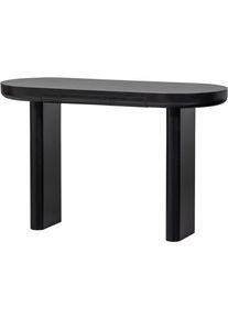 Schreibtisch Woood "Mael aus MDF mit Furnierschicht und massiven Holzbeinen 120x50x75 cm", schwarz, B:120cm H:75cm T:50cm, Tische, Schreibtisch, Tragkraft 50 kg, einfach zu montieren, sichtbare Maserung