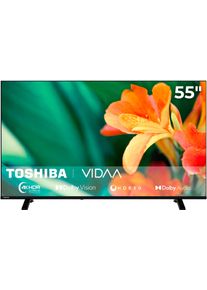 Toshiba LED-Fernseher "55UV1563DDW", Energieeffizienz: D, schwarz, 55 &Prime;, Fernseher, LED-Fernseher