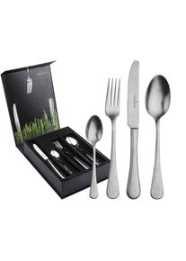 Besteck-Set "Tafelbesteck inkl. Besteckbox Landhaus Vintage 24er Set silber", silber, 24, PICARD & WIELP&Uuml;TZ SOLINGEN, Essbesteck-Sets, Besteck-Set, Sp&uuml;lmaschinengeeignet