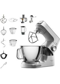 Kenwood K&uuml;chenmaschine "Titanium Chef Baker KVC85.594SI", silber (silberfarben), B:39,5cm H:31,5cm T:22,5cm, K&uuml;chenmaschinen, inkl. umfangreiches Zubeh&ouml;r, mit integrierter EasyWeigh Waage, K&uuml;chenmaschine