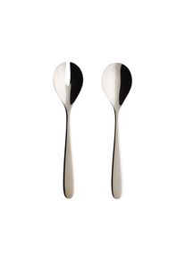 Villeroy & Boch Besteck-Set VILLEROY & BOCH "Salatbesteck Daily Line silber", silber, 2, Essbesteck-Sets, Besteck-Set, Sp&uuml;lmaschinenfest