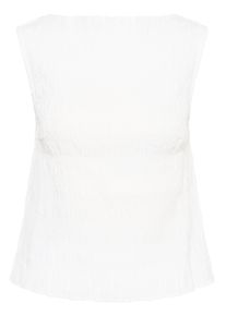 Blusentop Kaffe "&Auml;rmellose Bluse KAbethany", Damen, Gr. 46, wei&szlig; (chalk), Obermaterial: 100% Baumwolle CO., Blusen Blusentop