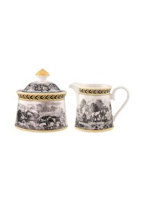 Villeroy & Boch Milch- und Zuckerset VILLEROY & BOCH "Milch & Zucker Set Audun Ferme 300 ml 2er Set bunt", bunt, 2, Porzellan, Geschirr-Sets, Milch- und Zuckerset, Sp&uuml;lmaschinengeeignet, Mikrowellengeeignet