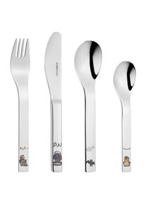 Kinderbesteck Goebel "Kinderbesteck Anouk silber", silber, 4, Essbesteck-Sets, Kinderbesteck, Sp&uuml;lmaschinengeeignet