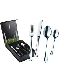 Besteck-Set "Tafelbesteck inkl. Besteckbox Casino 24er Set silber", silber, 24, PICARD & WIELP&Uuml;TZ SOLINGEN, Essbesteck-Sets, Besteck-Set, Sp&uuml;lmaschinengeeignet