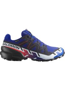 Trailrunningschuh Salomon "SPEEDCROSS 6 GORE-TEX EQUIPE", Damen, Gr. 41, surf the web, fiery rot, wei&szlig;, Synthetik, Textil, mehrfarbig, Schuhe Trailrunningschuh, wasserdicht