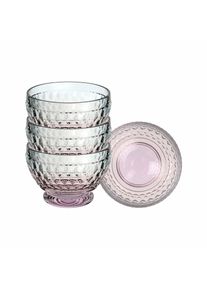 Villeroy & Boch Schale VILLEROY & BOCH "Dessertschalen Boston Pearl &oslash; 11,7 cm 4er Set bunt", bunt, B:11,7cm H:8,1cm L:11,7cm T:11,7cm &Oslash;:11,7cm, Sch&uuml;sseln, Schale, Sp&uuml;lmaschinenfest