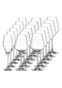 Villeroy & Boch Gl&auml;ser-Set VILLEROY & BOCH "Wein- und Sektgl&auml;ser-Set Toy's Delight 18er Set transparent", bunt (transparent), B:2cm H:2cm, Kristallglas, Trinkgef&auml;&szlig;e, Gl&auml;ser-Set, Sp&uuml;lmaschinenfest