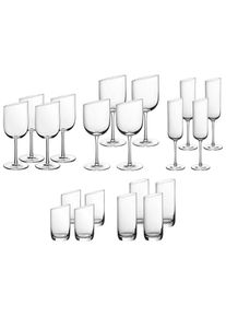 Villeroy & Boch Gl&auml;ser-Set VILLEROY & BOCH "Wein- und Sektgl&auml;ser NewMoon 20er Set transparent", bunt (transparent), B:2cm H:2cm, Glas, Trinkgef&auml;&szlig;e, Gl&auml;ser-Set, Sp&uuml;lmaschinenfest